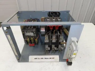 Square D 8998 MCC Bucket Motor Starter 10Hp Size 1 Fused Disconnect 3 Pole 600V