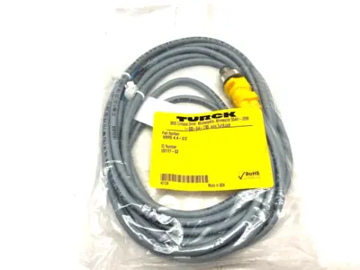 New | in-Stock Turck Splitter Junction Cordset M12 4-Pin to Dual Pigtail Bus Bars & Plugs Michigan US | Maverick Industrial Sales #1483166