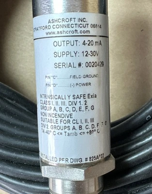 NEW Ashcroft A4WAM0442P25#G