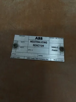 ABB 7882A27G03 Neutralizing Reactor Single Phase 0.1A