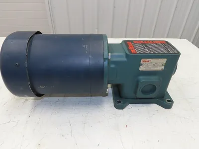 Dodge Leeson MR94868 Gear Motor 25:1 Reducer 69 RPM 3/4Hp 230/460V 3PH LH 56C