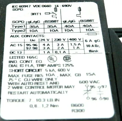 NEW SIEMENS 3RU1116-1CB0 OVERLOAD RELAY 3RU11161CB0