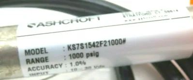 NEW ASHCROFT KS-7-S15-42-F2 TRANSDUCER KS7S1542F2