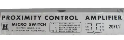 NEW MICROSWITCH 20FL1 PROXIMITY CONTROL AMPLIFIER