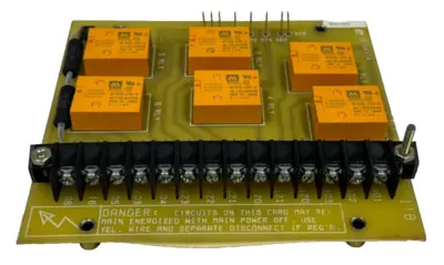 USED RELIANCE ELECTRIC 0-54374 RELAY CONTROL CARD 054374