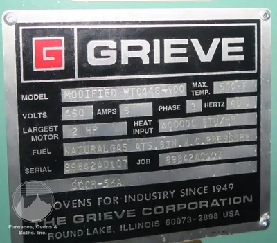 48"W x 72"H x 60"L, Gas Fired Walk-In Oven, 500°F