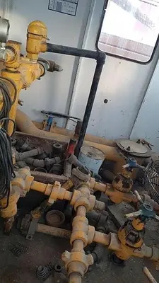 USED OILWELL SUPER 48 4.5X8 TRIPLEX WELL SERVICING REVERSING MUD PUMP