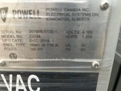 New | in-Stock 2014 POWELL 23234 Switchgears British Columbia CA | Lenmark #1426977