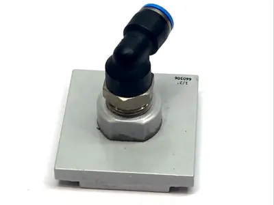 USED FESTO PNEUMATIC FLANGE G1/2 REGULATOR FITTING ACCESSORY MS6 660306