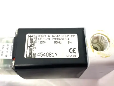 USED BÜRKERT DIRECT ACTING PIVOTED ARMATURE SOLENOID VALVE