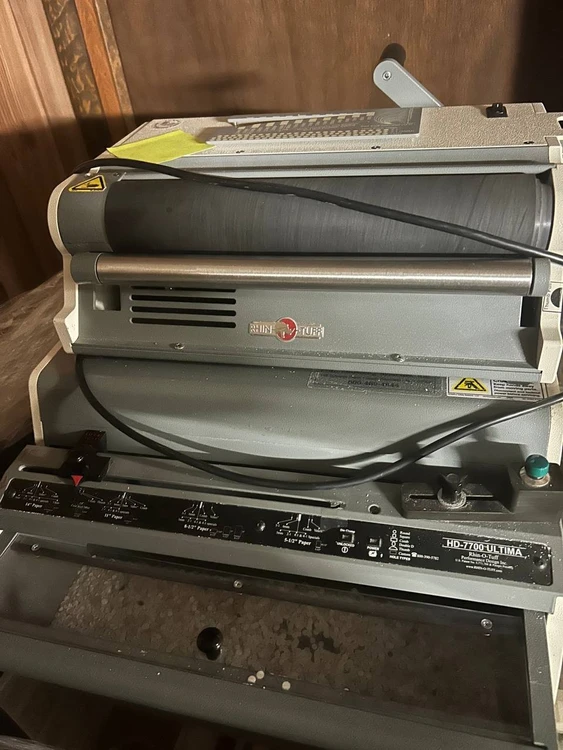 Used Rhin-O-Tuff RHINO-TUFF HD7700 Binding Equipment Delaware US | United Machine Co. #1564988