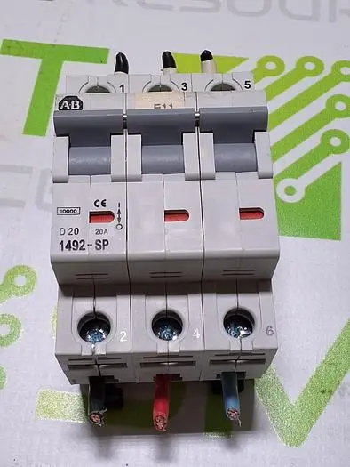 ALLEN BRADLEY 1492-SP3D200 CIRCUIT BREAKER 20A