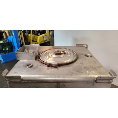 Used 400 Gallon Stainless Steel IBC Liquid Tote