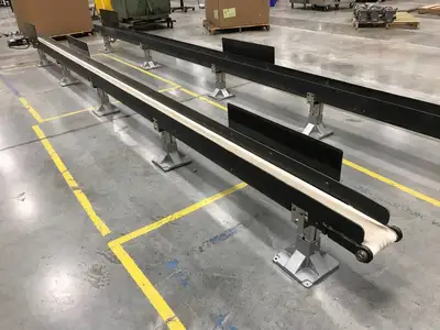 Used Oriental Motor 18 foot X 6" (5-3/4" belt) Conveyer Belt Conveyors Michigan US | Maverick Industrial Sales #1401339