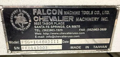 2014 CHEVALIER FSG-1640ADIII Grinders, CNC Reciprocating Surface Grinder | Machinery Central (7)