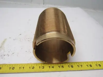 Brass Bushing 3.358" I.D. X 4.053" O.D. X 6-1/4" O.A.L. 8 TPI
