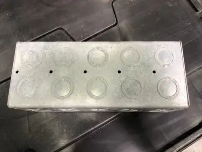 9x4" High Voltage Pre-Ganged Masonry Box