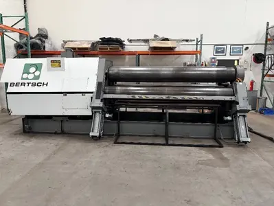 10' x 1" BERTSCH MODEL #100-10 4 ROLL HYDRAULIC PLATE ROLL, 2018: YOBRO #24784