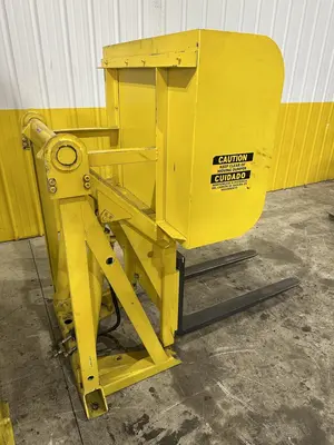 48" HYDRAULIC PALLET INVERTER / FLIPPER / UPENDER MACHINE: STOCK #22798