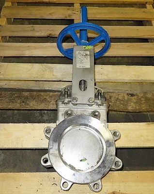 6" 150# Orbinox Knife Gate Valve Hand Wheel Operated