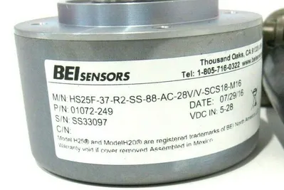 NEW BEI SENSORS HS25F-37-R2-SS-88-AC-28V /V-SCS18-MI6