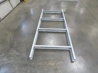 Hytrol HPS 37"W Conveyor Leg 96" Top Section Extension No Brackets WHITE