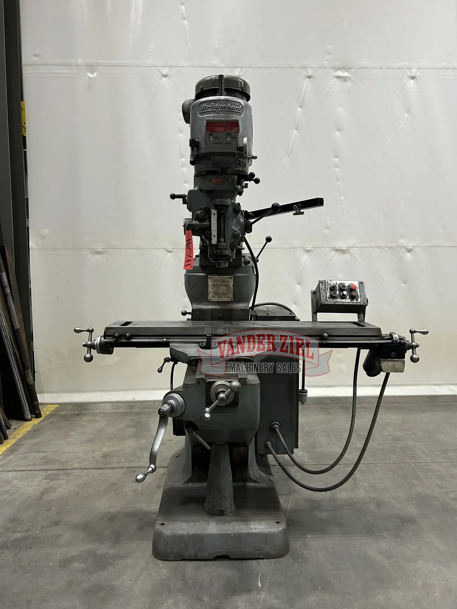 Bridgeport Series I Vertical Knee Mill, 9” x 48” Table, 2 HP