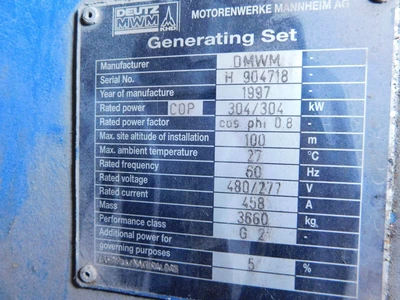 Used DEUTZ Does Not Apply Generators Ohio US | Equipment Recovery Corp. #1330581