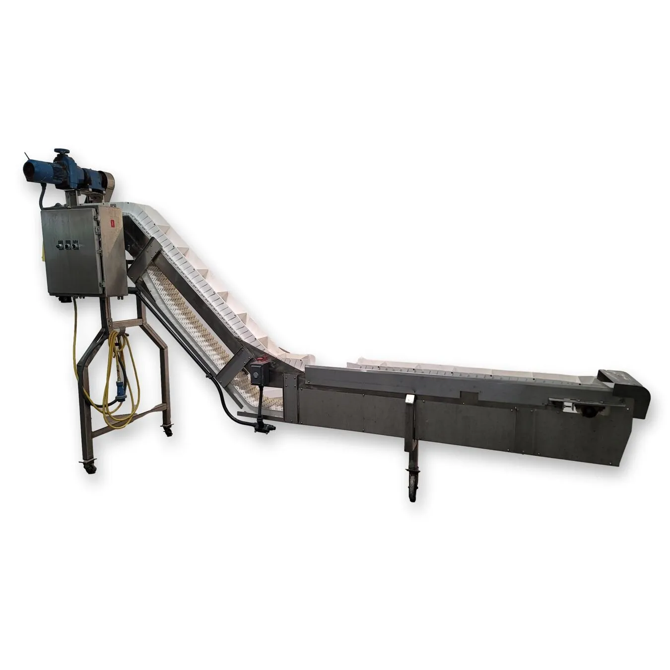 Used 6"w Stainless Steel Z Configuration Conveyor