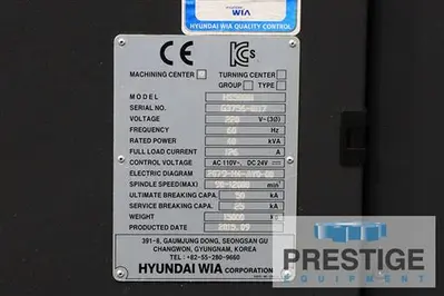 USED 2015 HYUNDAI WIA HS 5000I