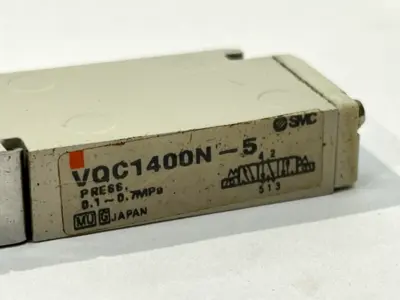 VQC1400N-5 | SMC  Plug-In Double Solenoid Valve 5-Port - Used