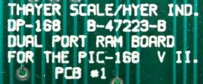 REFURBISHED THAYER SCALE PIC-16811 UNIVERSAL CONTROLLER REV E REV E PIC16811