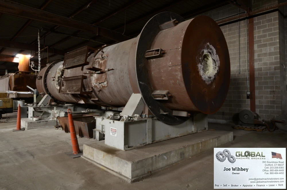 Didion Rotary Reverberatory Melting Furnace Rotates 310° 14 Tons/day 30 Million BTU