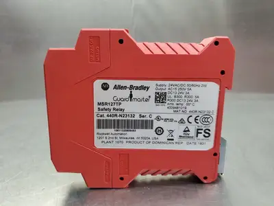 USED Allen-Bradley 440R-N23132 Ser C GuardMaster Safety Relay, MSR127TP