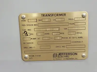 USED 1988 JEFFERSON ELECTRIC 244-001-458