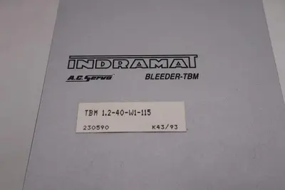 BOSCH INDRAMAT TBM1.2-40-W1-115 / TBM1240W1115 (NEW NO BOX) STOCK 2191