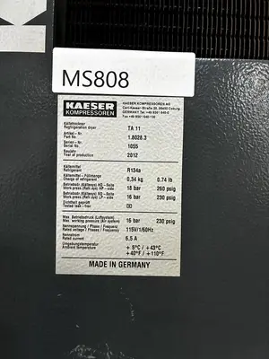 Used KAESER TA-11 Refrigerated Air Compressor Dryers Ohio US | Surplus Asset Holdings #1289381