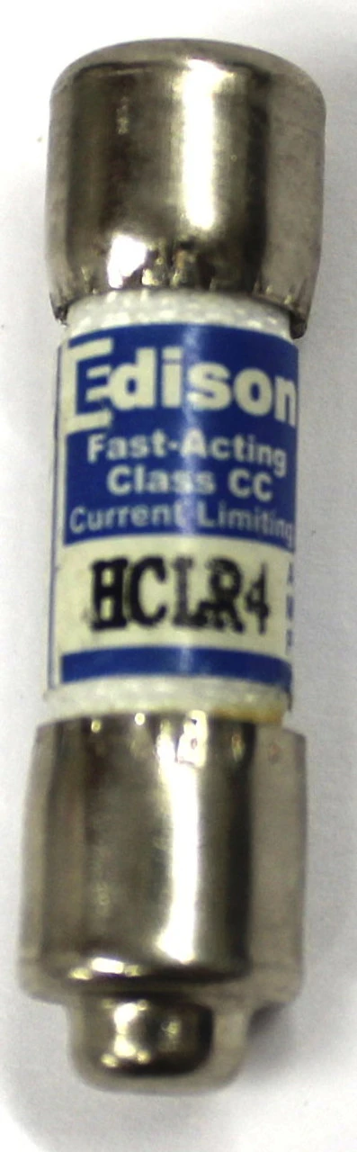 Edison Fast Acting HCLR4 Fuse 4 Amp, 600 Vac, Class CC