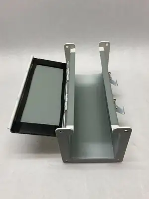 USED HOFFMAN NVENT LAY-IN HINGED COVER WIREWAY FITTING PAINTED WHITE