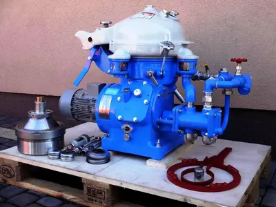 (2) Alfa-Laval MAB 104B-24-60 oil purifiers, SS.