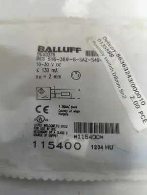 New | in-Stock BALLUFF BES0376 Relays & Switches | Surplus Asset Holdings #1205635