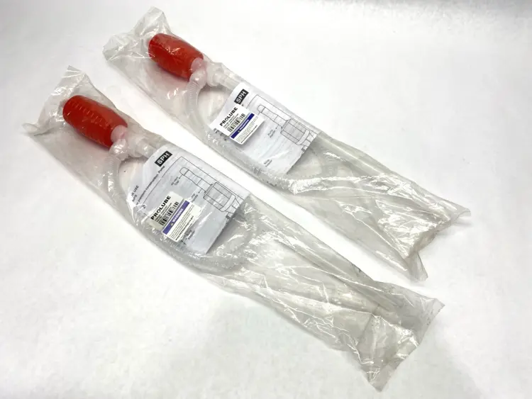 Used PROLUBE POLYETHYLENE HAND OPERATED SIPHON PUMP 21" 5GAL LOT OF 2 Pumps | Maverick Industrial Sales #1104244