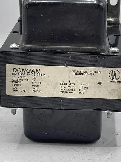 Used DONGAN DONGAN 33-250-K Misc Electrical & Power Parts | ND Industrial Surplus #1216271