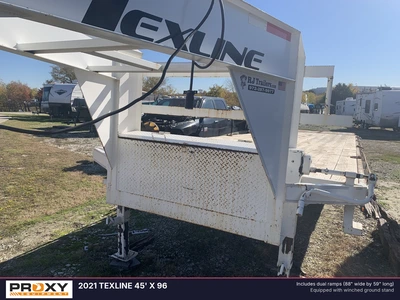 Used 2021 TEXLINE 45' X 96 Flatbed Trailers Texas US | Proxy Equipment #1377876
