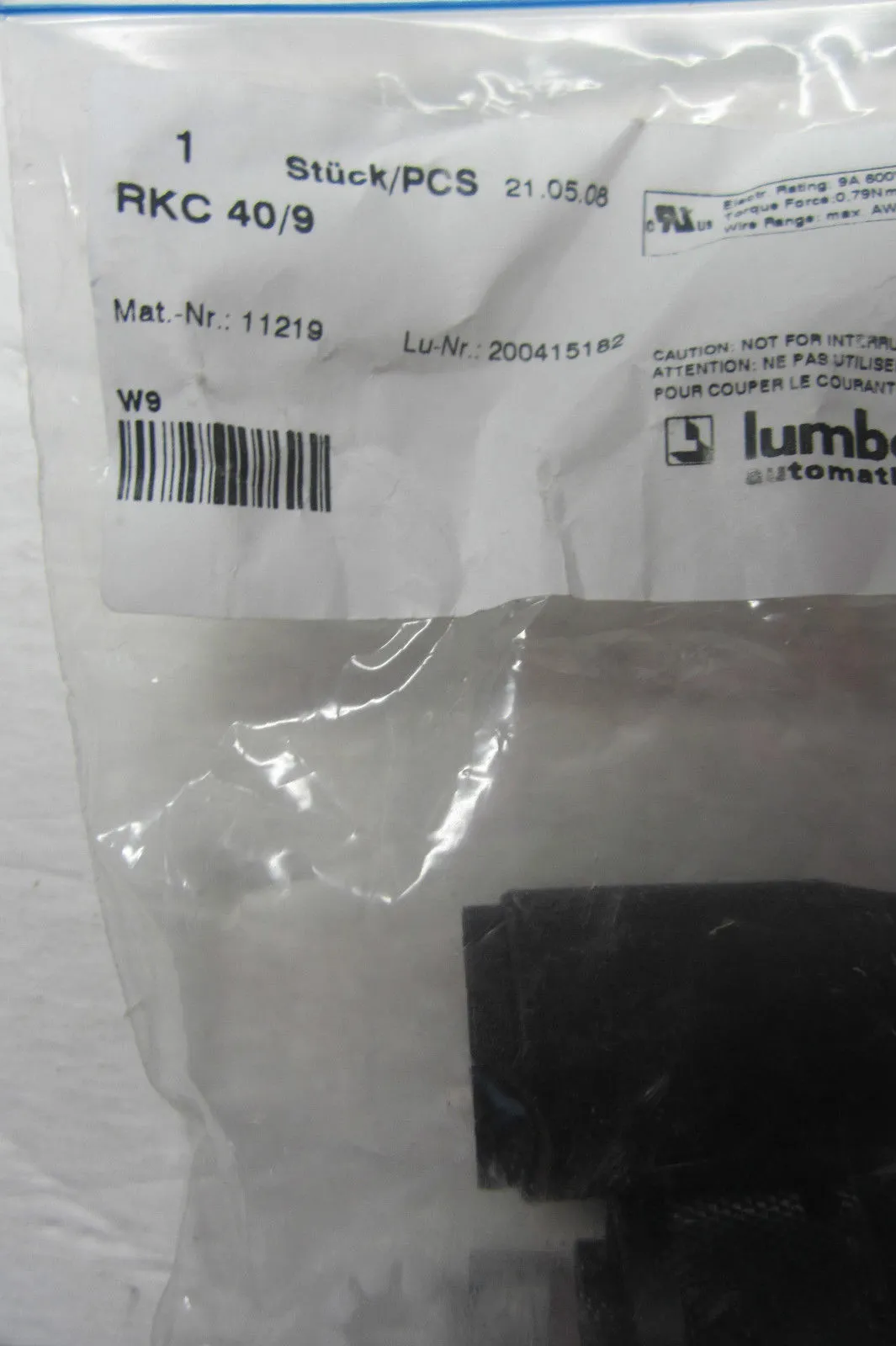 3 NEW LUMBERG RKC 40/9 CONNECTOR RKC409