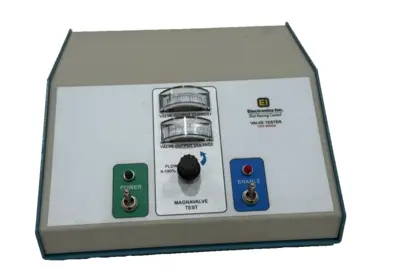 USED ELECTRONIC INC. SHOT PEENING CONTROL VALVE TESTER 120V