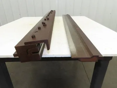Press Brake U Bend Punch Die Set 53" Long 1" Deep 7/16" OD 1-5/16" Backstop