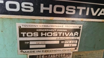 TOS Hostivař Universal Cylindrical Grinder, in good used condition, visible under power