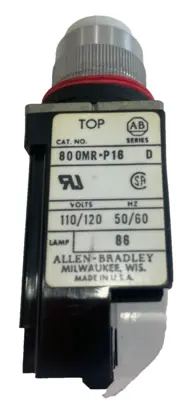 A / B 800MR-P16W PILOT LIGHT UNIT SERIES D 800MRP16W NEW, SURPLUS