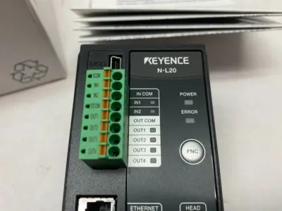 USED KEYENCE ETHERNET COMMUNICATION CONNECTION UNIT 11-POINT DISPLAY 24VDC